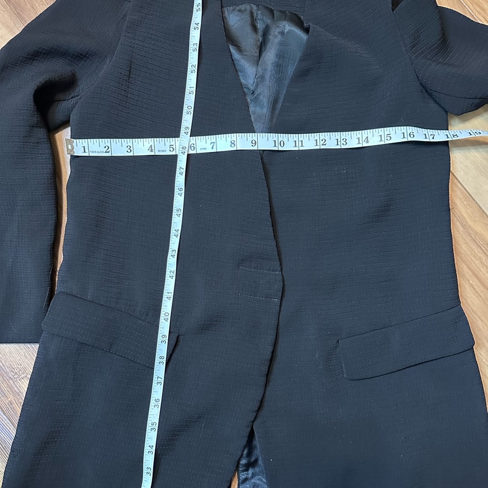 Zara Basic Black Textured Jacket - image 6